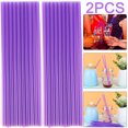 thumbnail image 1 of Pailles en Plastique Jetables Non Toxiques  200 Pièces  Droites  Bouche Plate (violet), 1 of 6