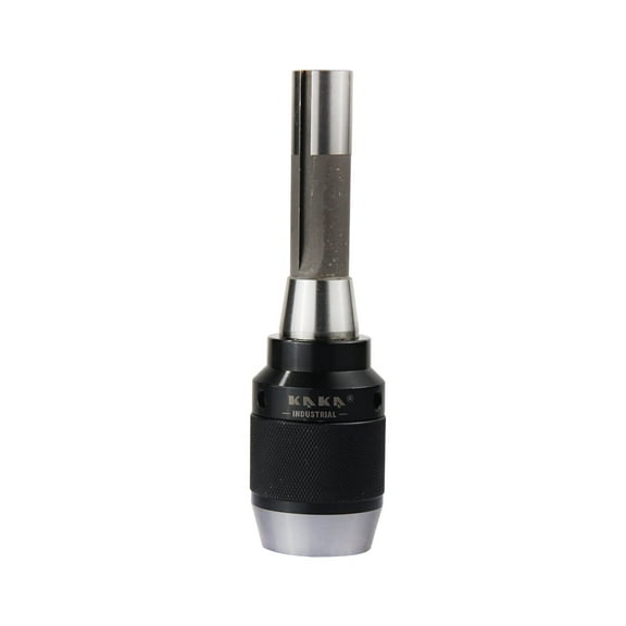 KAKA INDUSTRIAL Drill Chuck With Integrated Shank, APU R8 Shank (HPJ1316 (1/32"-5/8"-R8-7/16"-20))