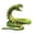 Green Gold, variant on 3D Printed Snake, 23.6in 3D Printed Fidget Animals, Articulated With Openable Mouth Retractable Teeth , Like Movable Snake Realistic Slithering