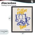 thumbnail image 4 of Stupell Industries Contemporary It's Coffee Time Breakfast Ritual Black Floating Frame Canvas Art, 17 x 21, by The Prints Vibe, 4 of 8