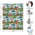 thumbnail image 4 of LightColor Dinosaurs Volcanoes Pattern Blanket,Comfortable Soft Lamb Wool Throw Blanket,All Season,Warm Lightweight Blankets for Sofa Bed Couch Living Room Chair,30"x40", 4 of 4