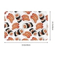 thumbnail image 3 of Goofa 16"x24" Inches Sushi Roll Doormats for Outdoor Entrance - Non-Slip Welcome Mat, Heavy Duty Door Mats Outdoor, Spring Doormat, 3 of 9