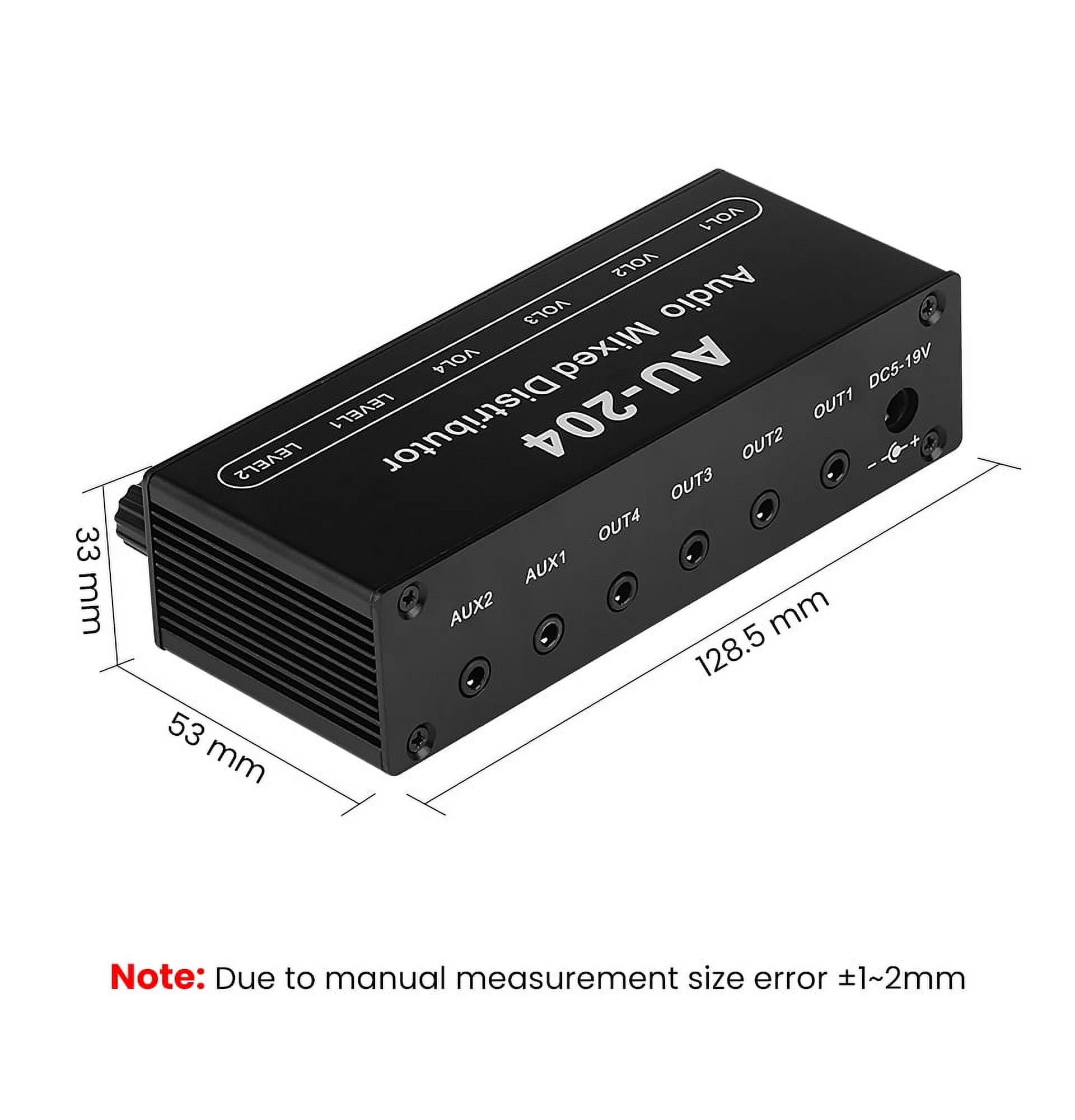 JIAHAOO High-Fidelity Audio Mixer for Multiple Devices 5x Magnification, Individual Volume Control