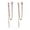 C-Rose Gold Plated, variant on Solid 925 Sterling Silver Bar Dangle Earrings for Women Minimalist Dangle Earrings Threader Chain