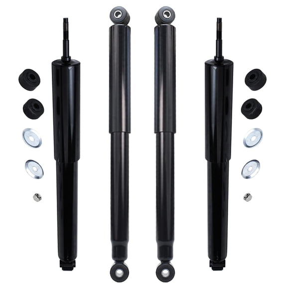 Detroit Axle - 4 Shock Absorbers for 1994-2002 Dodge Ram 2500 1500, 1995 1996 1997 1998 1999 2000 2001 Front & Rear Shocks Replacement