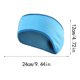 thumbnail image 3 of Soidarity Running Headband Ponytail Ear Warmer Head Protector Estilo simple Face Guard Motocicleta Accesorios para montar Deportes al aire libre Ciclismo Cielo azul, 3 of 6