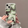 thumbnail image 4 of Wavy Pattern Painted Case For iPhone 14 Funda Makeup Mirror Cases For iPhone 15 11 14 12 13 Pro Max X XR XS Max Shockproof Cover UC28 For iPhone 11Pro Max, 4 of 6