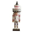 thumbnail image 3 of Christmas Nutcracker Ornament Crafts Puppet for Christmas Party Home Desktop White, 3 of 8