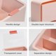 thumbnail image 3 of Cotton Pads Storage, 1 Piece Cotton Swab Dispenser Portable Split 2 Compartments Cotton Pad Dispenser Cotton Pad Storage Box with Transparent Lid, 14.5 × 13 × 8cm (White), 3 of 5