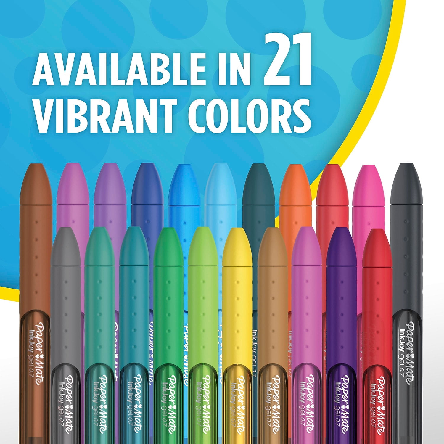 Paper Mate InkJoy Gel Retractable Pen 0.7mm Blue Ink Dozen 1951721