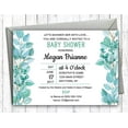 thumbnail image 2 of Darling Souvenir Custom Mint Printed Baby Shower Invitations Boy/ Girl 10 Personalized Invites With Envelopes 5 x 7, 2 of 2