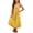 A-Yellow124, variant on Bobifish Little Girls Maxi Dresses Square Neck Overall Style Sleeveless Button Strap Crinkled Waist A-Line Maxi Dresses With Pocket