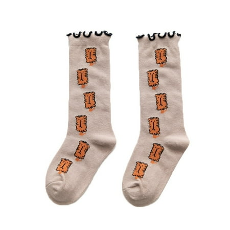 

Baby Girls Cute Cartoon Print Cotton Long Socks Kids Soft Crib Leg Warmer