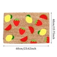 thumbnail image 3 of 24"x16" - Coir Door Mat with Heavy Duty Backing - Welcome Mats for Entryway, Porch - Anti-Slip PVC & Coconut Fiber Surface - Natural Home Accessories, Minimalist Original Design,Summer Theme, 3 of 5