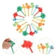 thumbnail image 2 of 18 palillos de fruta con forma de dinosaurio, adorables palillos para comida infantil, colores aleatorios, 2 of 7