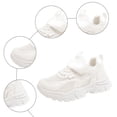 thumbnail image 7 of enyan Big Boys Sneakers Athletic Slip On Sneakers Comfortable Bungee Running Shoes for Girls (Toddler/Little Kid/Big Kid) White,11.5, 7 of 7