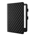 thumbnail image 2 of for Kindle Paperwhite 7 inch 12th Gen 2024 Released Case, Rhombus Pattern Multiple Viewing Angles Stand Slim Folio Cover (Black), 2 of 6
