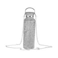 thumbnail image 2 of yuksok Bottle with Chain 500ml Refillable Insulated Bottle Glitter Vacuum Mug for AB, 2 of 7