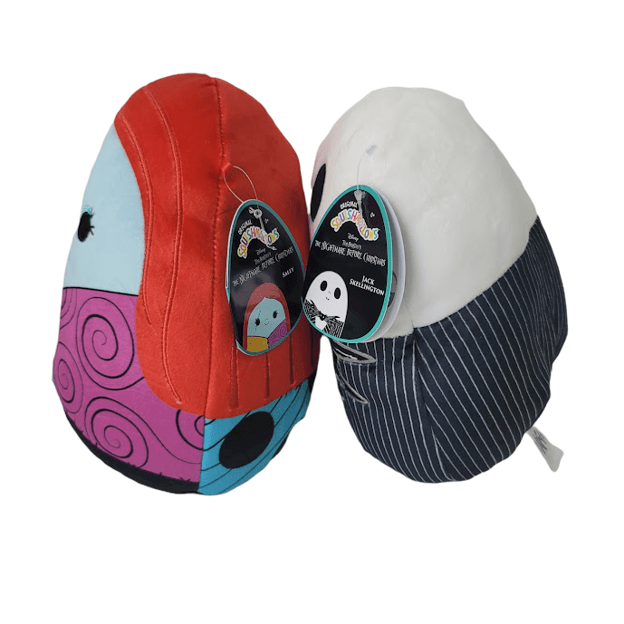 Buy Squishmallows Official Kellytoys Plush 8 Inch Jack and Sally Skellington Nightmare Before ...