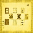 thumbnail image 1 of Ahgly Company Indoor Square Solid Yellow Modern Area Rugs, 6' Square, 1 of 4