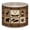 Color 4, variant on Rustic Linen Drum Lamp Shades Rustic Forest Wildlife Deer Maple Leaves Cabin Geometric 13" x 13" x 10" Lampshade for Table Lamps Floor Lamps Lamp Shade Replacement Easy Assembly Required