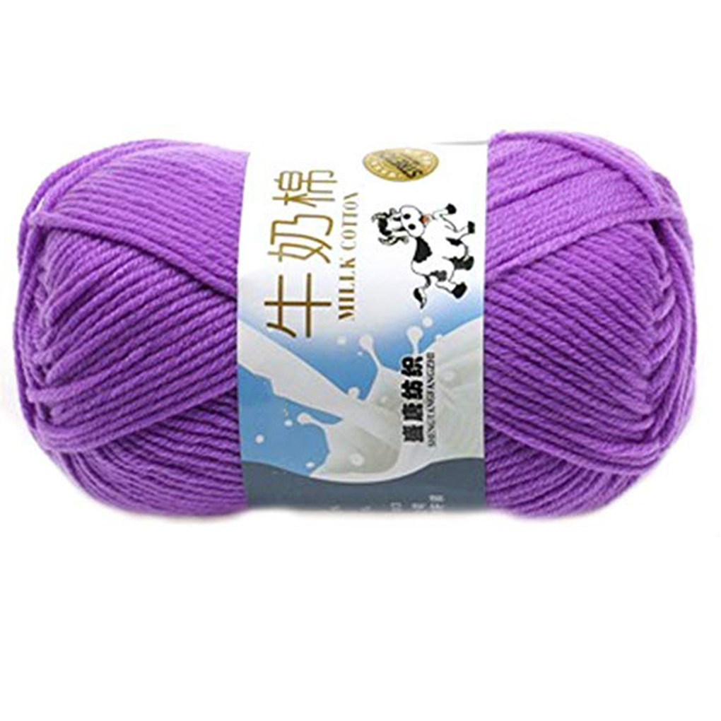 GeweYeeli Multi Color Warm DIY Milk Cotton Yarn Baby Sweater Yarn