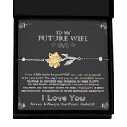 To My Future Wife Jewelry Gift, 925 Sterling Silver Necklace or Bracelet