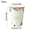 thumbnail image 3 of hengsof Christmas Cups, Disposable Christmas Coffee Cups Holiday Paper Coffee Cups Hot Chocolate Bar Supplies for Merry Christmas or New Year Party Decorations, 3 of 6