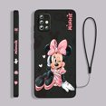 thumbnail image 3 of Mickey Minnie Pink For Samsung Galaxy A73 A53 A33 A52 A32 A22 A71 A51 A21S A03S A50 4G 5G Liquid Left Rope Phone Case, 3 of 5