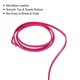 thumbnail image 4 of Cordón de cuero Unique Bargains 98,42 Yardas 2,6mm Plano Gamuza Tira para Monedero Bolso Zapato bricolaje Artesanía Pulseras fabricación Fucsia 1 rollo, 4 of 7