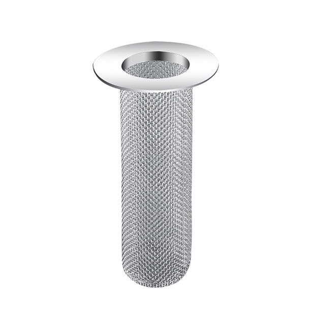 Colador de desagüe para fregadero de baño de acero inoxidable, 1 paquete de filtro de desagüe de suelo, filtro de cesta de malla, trampa para el pelo, colador de escoria antiobstrucción, bor