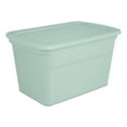 thumbnail image 2 of Sterilite 30 Gal Latch Tote with Handles, Mindful Mint (24 Pack), 2 of 8