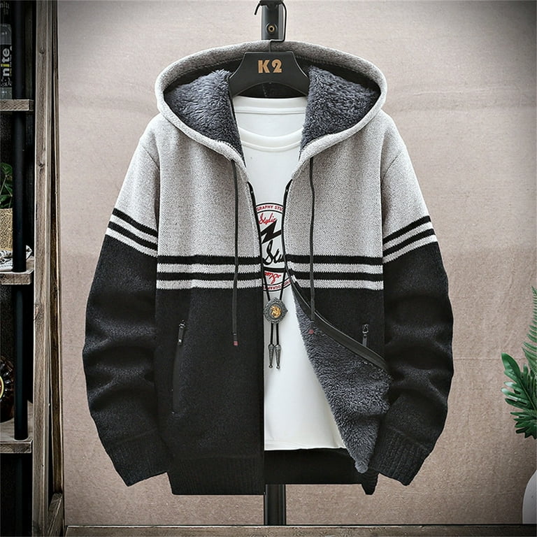 Heren met capuchon Zip Cardigan sportjack jogging hoodie jongens en