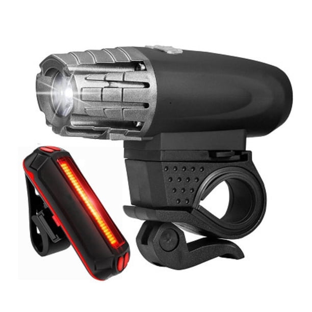 Juego de luces delanteras y traseras para bicicleta, recargables, para bicicleta de montaña, de carretera, para niños