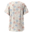 thumbnail image 5 of MEICHEN Spring Fresh Small Print Casual and Comfortable Stylish Women's Top Summer T Shirts for Women, 5 of 5