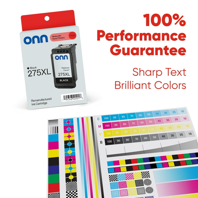 On_ink 15 Onn+ Remanufactured Canon PG-275XL High Yield Black Inkjet