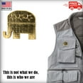 thumbnail image 6 of Republican Party Elephant Pin, GOP, Conservative, Political, Gold Plated, Metal, Hat, Lapel, Brooch, Pins, Jewelry, Made in USA, Over 20 Patriotic Designs Available. Creative Pewter Designs. AG1007, 6 of 8