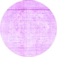 thumbnail image 1 of Ahgly Company Indoor Round Persian Purple Traditional Area Rugs, 4' Round, 1 of 4