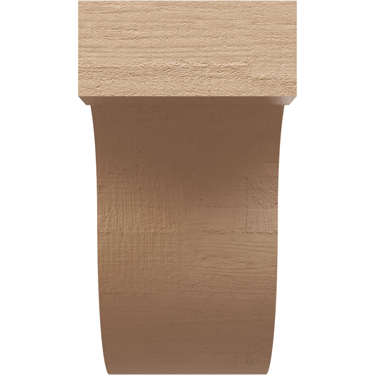 10"W x 20"D x 20"H Classic Del Monte Rough Cedar Woodgrain TimberThane Corbel, Primed Tan