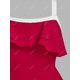 thumbnail image 3 of Vestido en Capas Volantes Talla Extra Rosegal Vestidos casuales de talla grande, 3 of 5