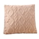 thumbnail image 2 of Geometric Motifs Cushion Cover, Pillow Cover, Sofa, Living Room, Backrest, Furry, Beige, 17.71x17.71in, 2 of 8