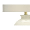 thumbnail image 6 of Lighting, 26"H, Table Lamp, Ivory / Cream Shade, Cream Ceramic, Transitional, 6 of 8