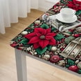 thumbnail image 4 of Christmas Table Cover Tablecloth Rectangle Picnic Hiking Camper Table Cloth for Party Supplies Home Kitchen Table Decor, 4 of 7
