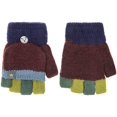 thumbnail image 3 of Kid Toddler Magic Winter Wool Knit Mitten Convertible Flip Top Fingerless Gloves, 3 of 5