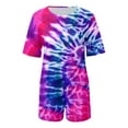 thumbnail image 4 of Outfits for Girls 14/16 Girls Summer T Shirt And Shorts Set With Side Pockets Shorts Set Girls Music Lover Shirt And Shirts Set Back to School Outfits for Girls Z01-Hot Pink, 120, 4 of 5
