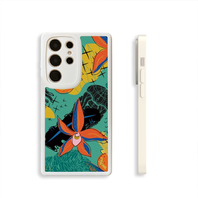 Funda plateada mate con estampado gráfico divertida y vibrante para iPhone 14: ¡destácate entre la multitud!