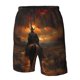 thumbnail image 4 of Balery Western Rainy Desert Cowboy Traje de Baño Estilo Hawaiano para Hombre, Shorts de Secado Rápido con Bolsillos-Medium, 4 of 6