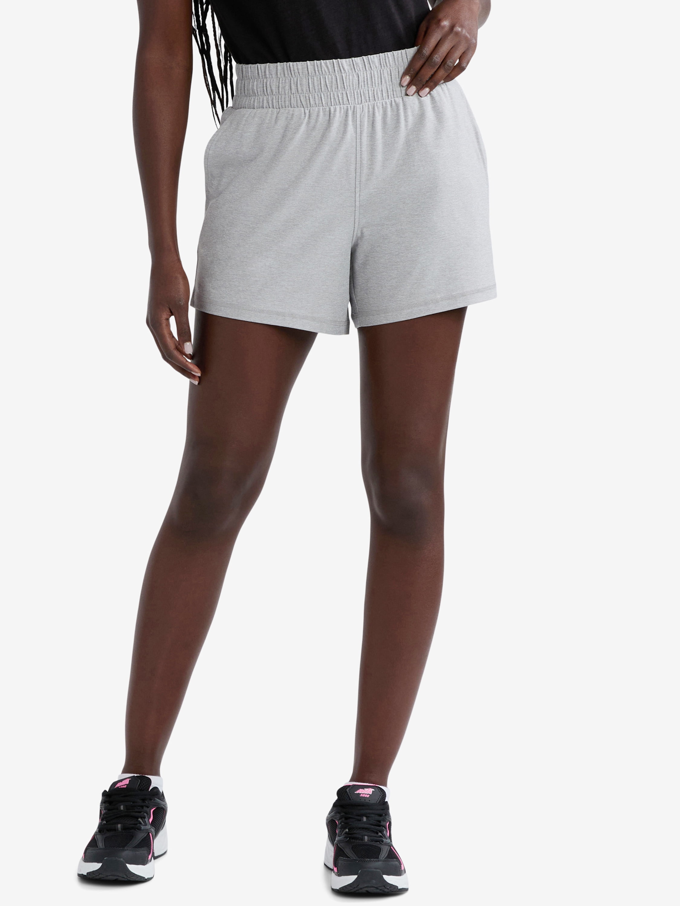 Athletic Works Women's and Women’s Plus ButterCore Soft Performance Gym Shorts, Available in 1, 2 and 5-Pack, Sizes XS-4X
