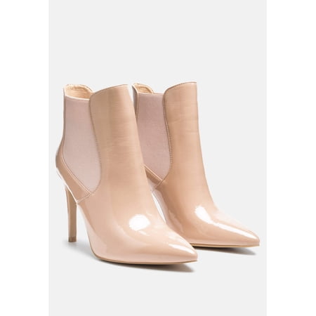MOLINA High Heeled Chelsea Boot In Nude
