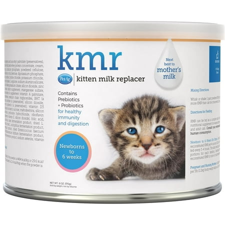 KMR Natural Milk Kitten Formula Replacer Powder Cat Supplement 6 or 12oz PetAg